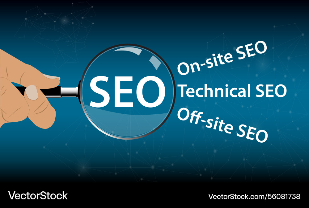 Digital content search optimization Vector Image