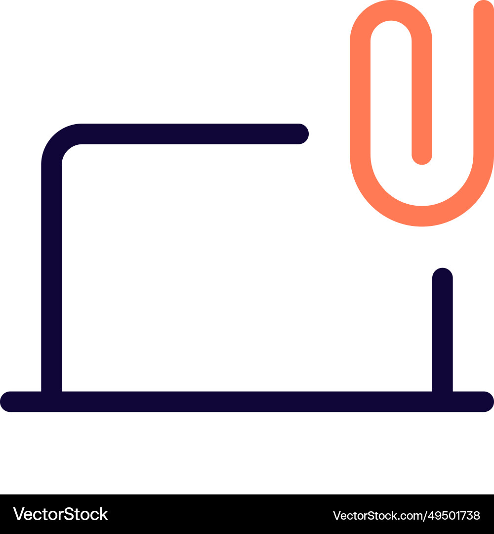 Digitally managing or attaching files on device vector image