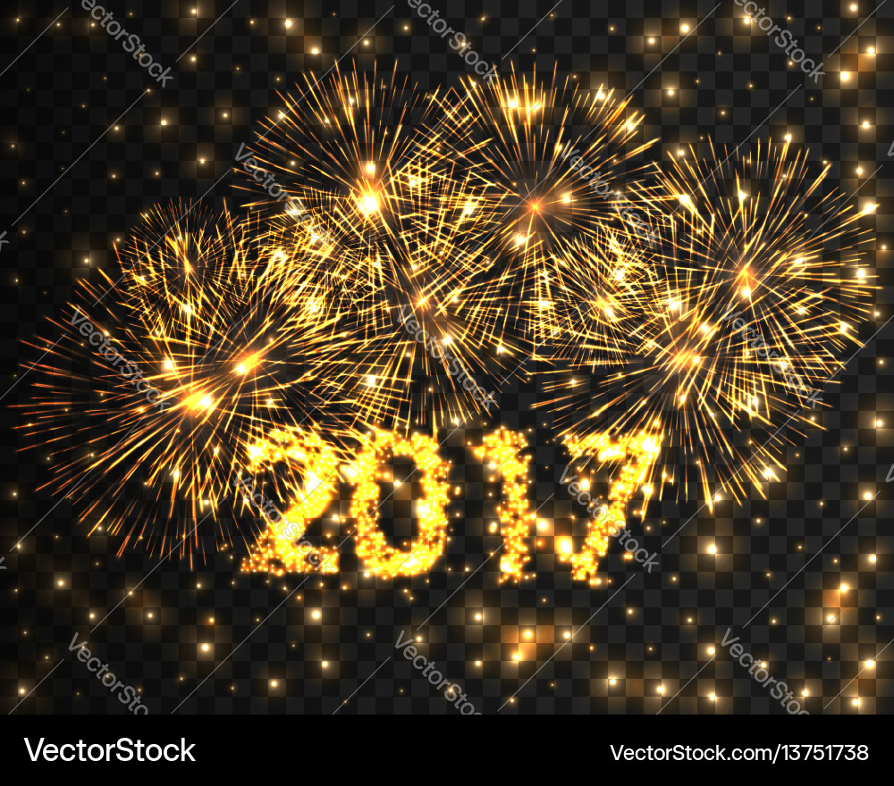 Frohes neues Jahr 2017 Feuerwerk Hintergrund Gruß Frohes neues Jahr 2017 Feuerwerk Hintergrund Gruß vektorbild