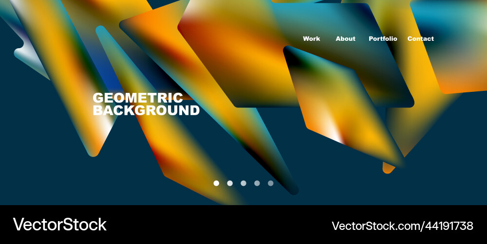 Landing page background template abstract Landing page background template abstract Vector Image