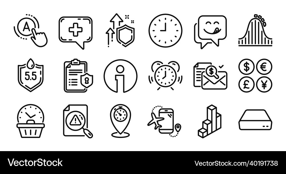 Last minute accounting report and timer line vector image