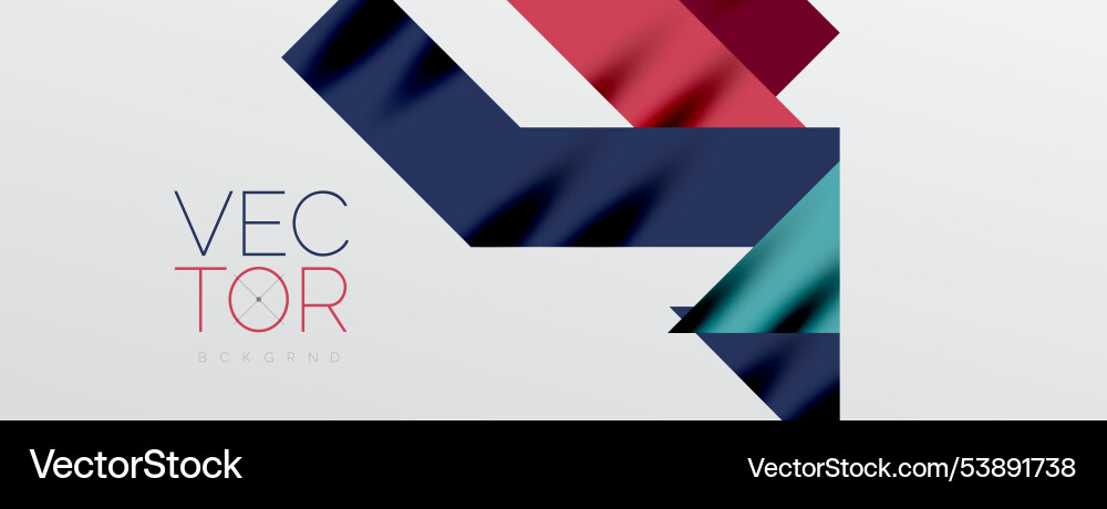 Minimal composition abstract lines and triangles Vector Image