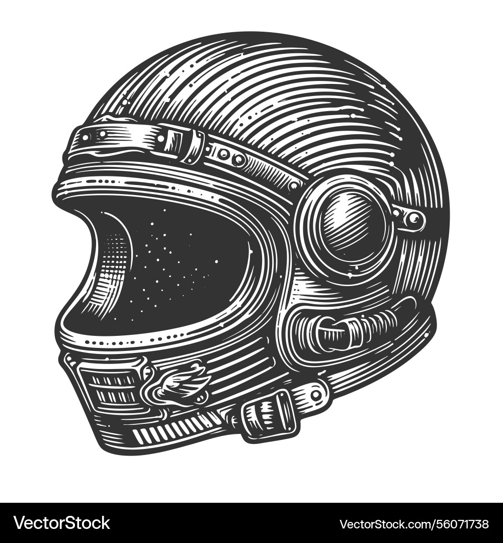 Motorcycle helmet Vector Image