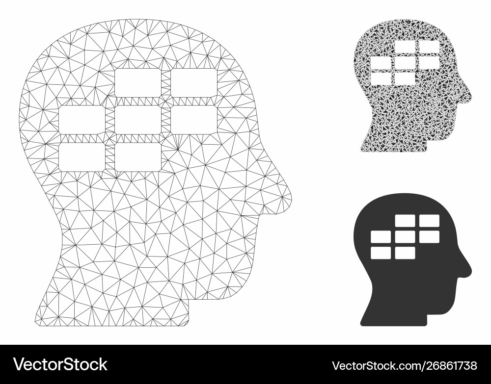 Schedule thinking mesh network model Schedule thinking mesh network model vector image