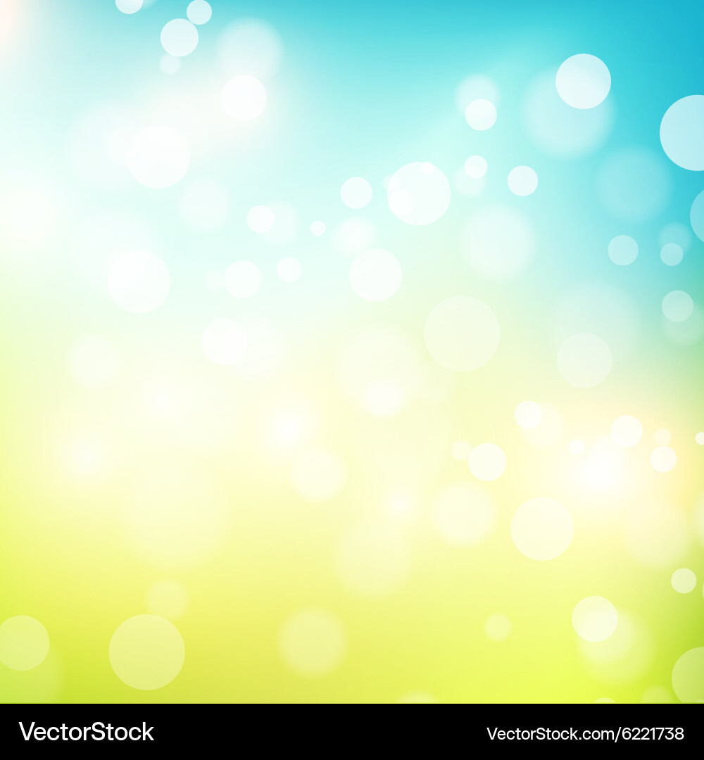 Sunny Spring Bokeh Background vector image