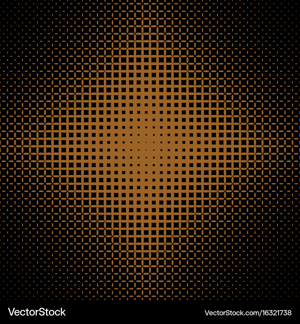 Symmetrical halftone ellipse pattern background vector image