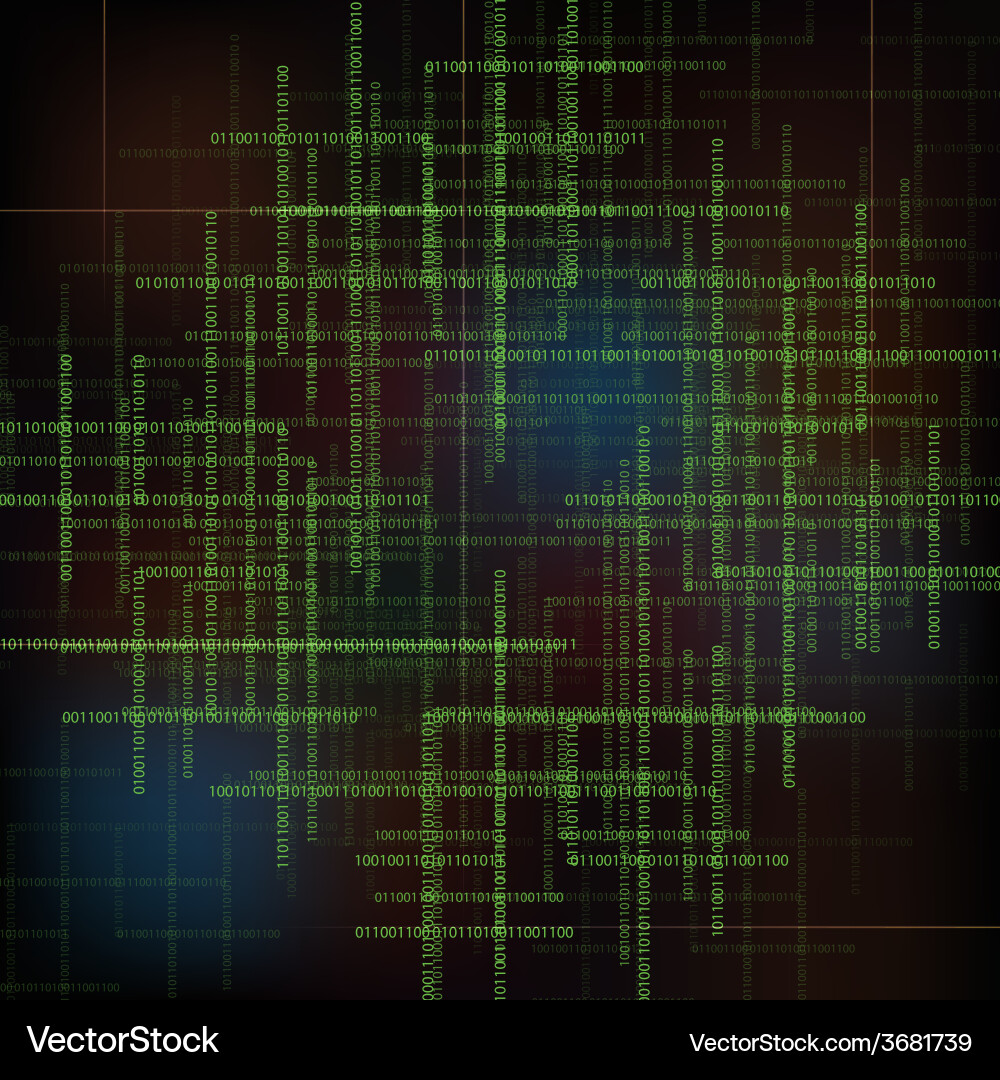 Abstrakte Technologie Hintergrund mit binären Code vektorbild