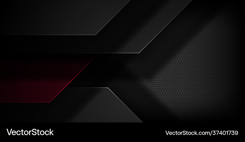 Black abstract background with overlapping Black abstract background with overlapping Vector Image