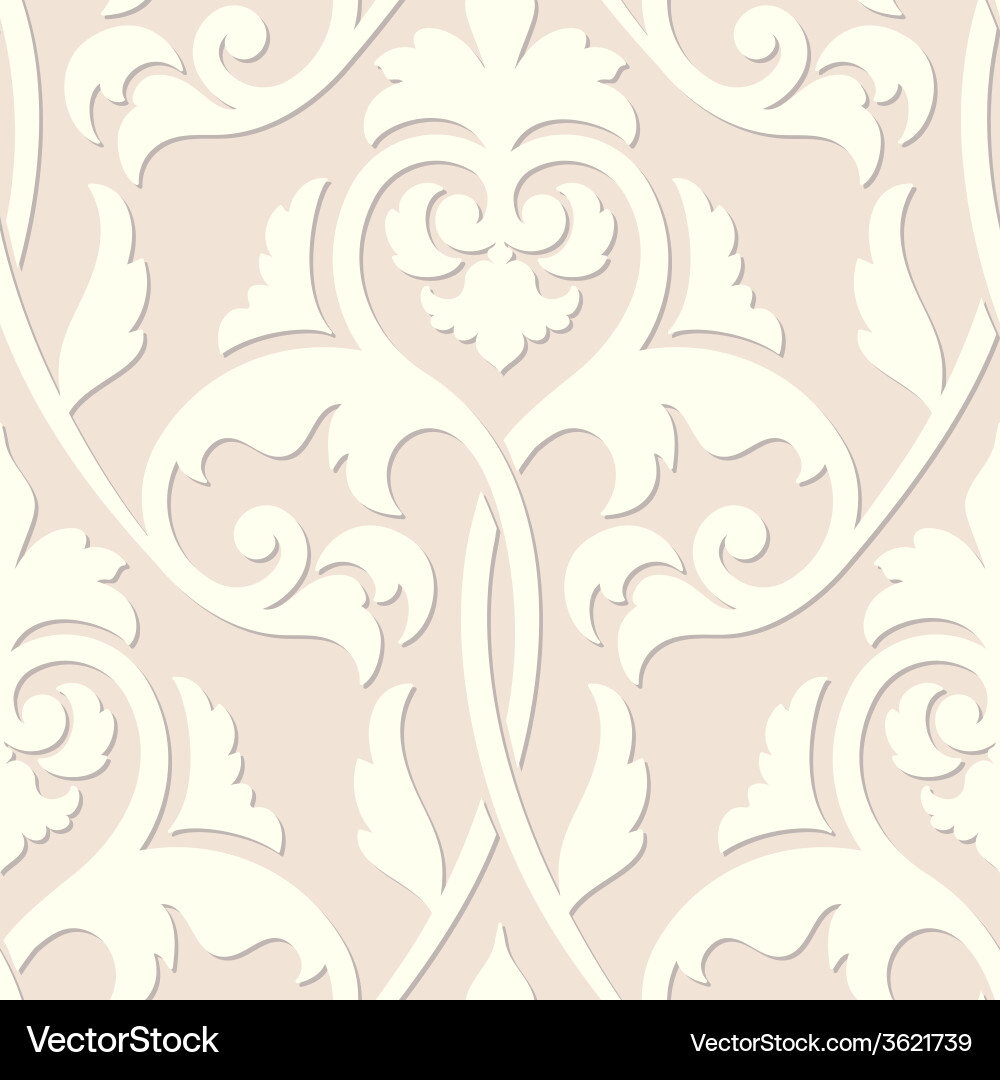 Elegant Damask Pattern Vector Image