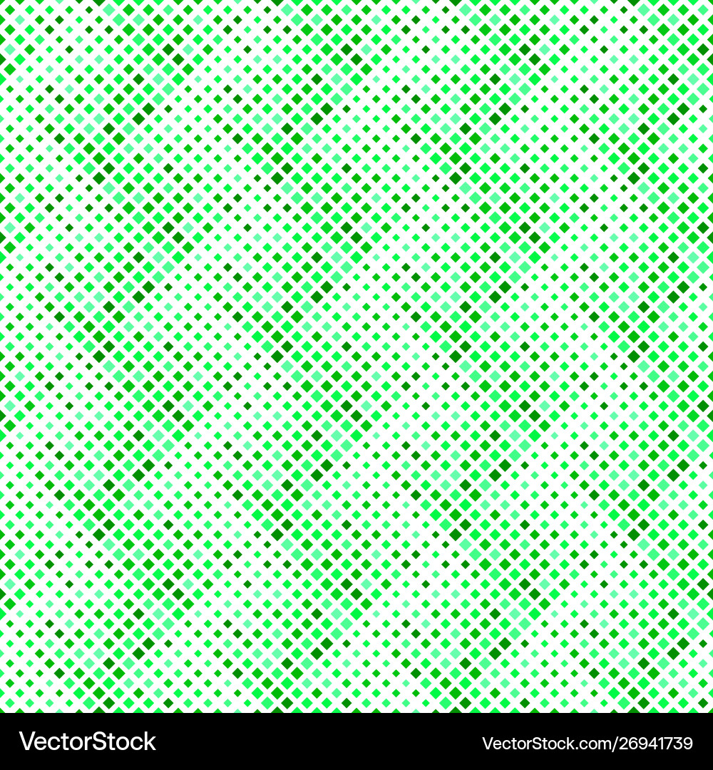 Green seamless diagonal square pattern background Green seamless diagonal square pattern background vector image