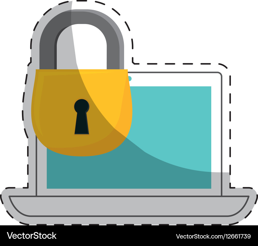 Internet security related icons image Vector Image