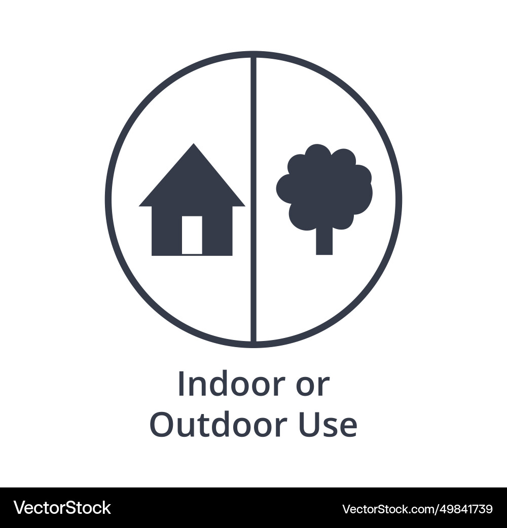 Monochromatic usage location indicator icon Vector Image