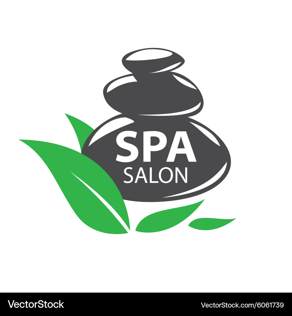 Spa Stones Logo - Erholung & Wellness Vektorbild