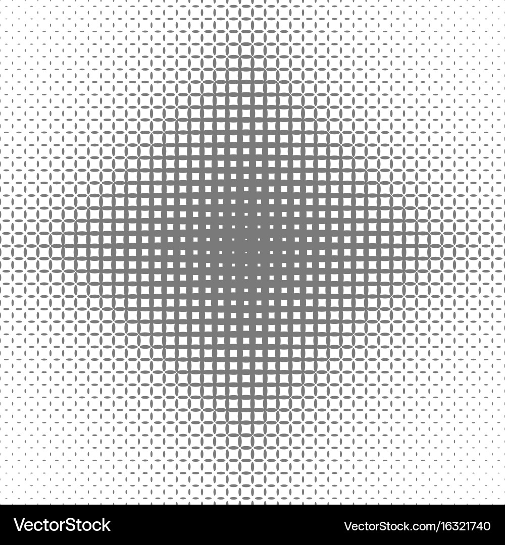 Abstract symmetric halftone ellipse grid pattern vector image