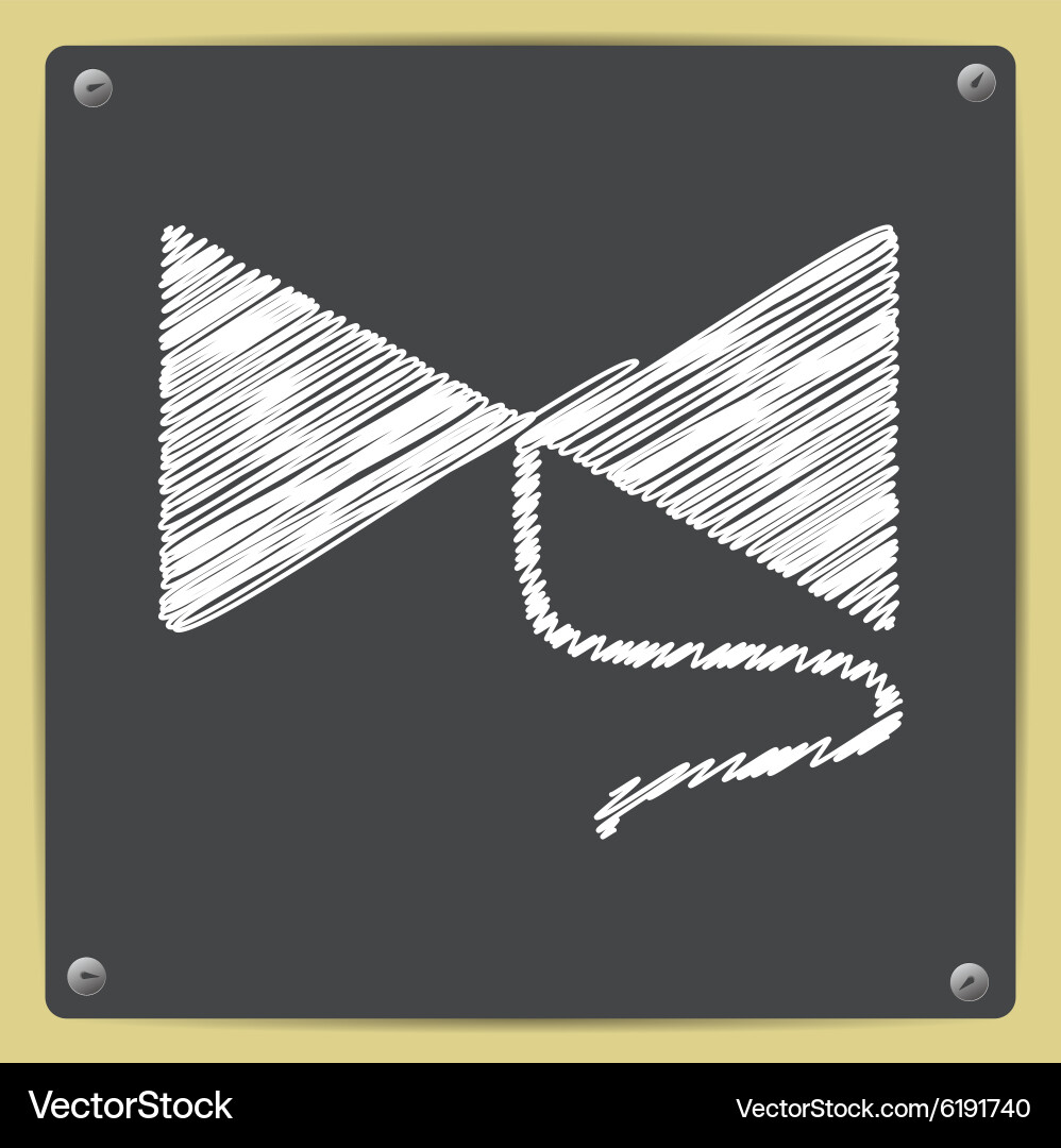 Bow on string Vector Image