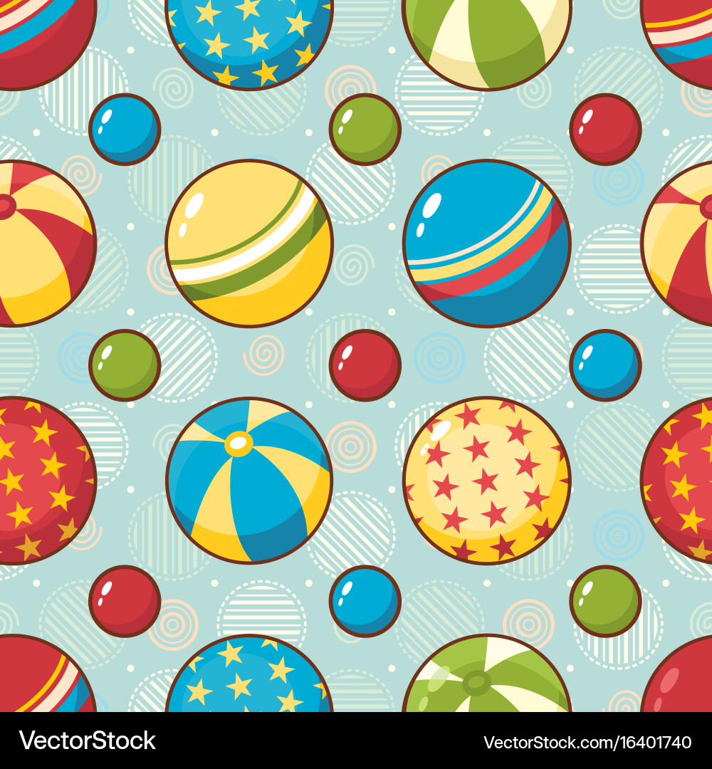 Child toy seamless pattern design element Vector Image