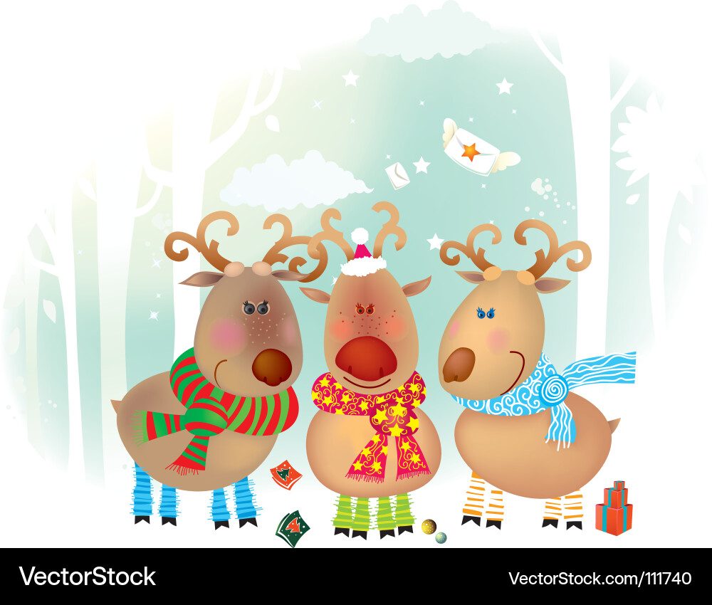Cute Reindeer Vector Image
