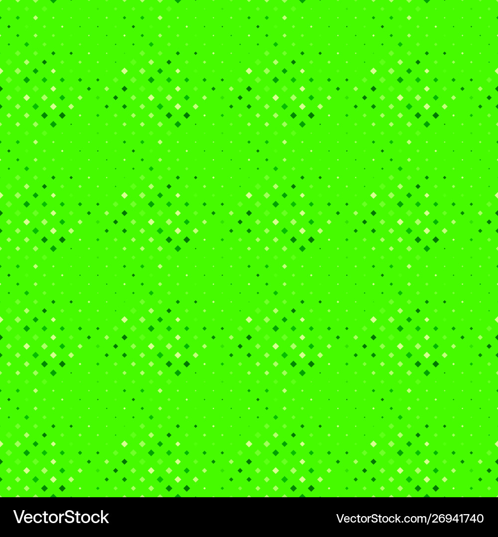 Green abstract seamless diagonal square pattern Vector Image