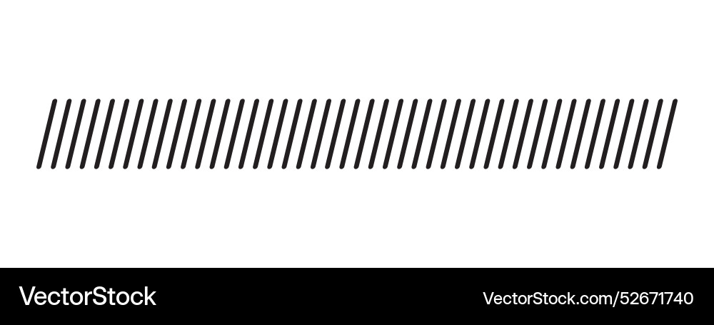 Repeated slash lines isolated on white background Repeated slash lines isolated on white background vector image