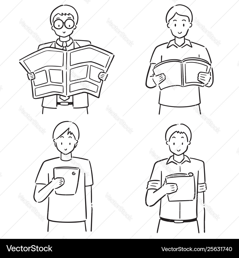 Set reader Set reader vector image