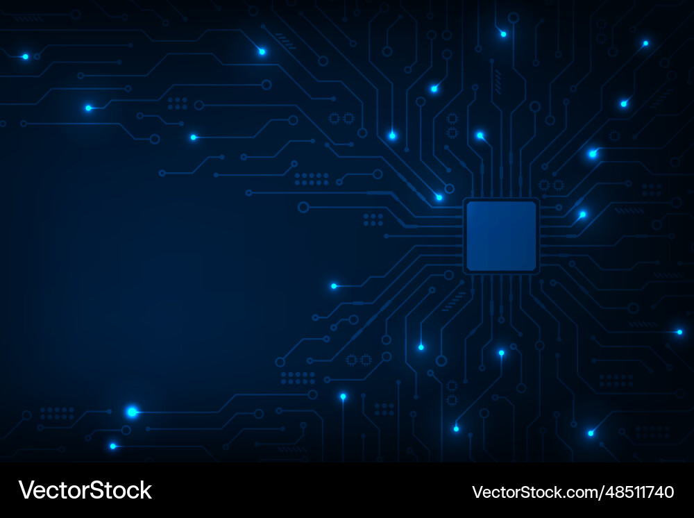 Technology abstract futuristic cpu circuit board Technology abstract futuristic cpu circuit board vector image
