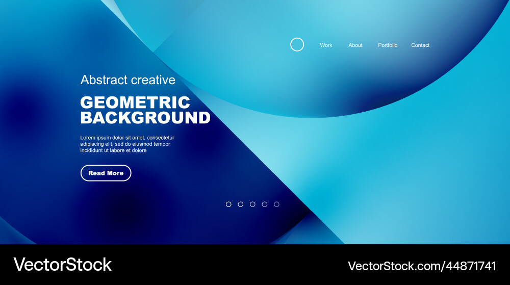 Abstract Fluid Gradient Circles Vector Image