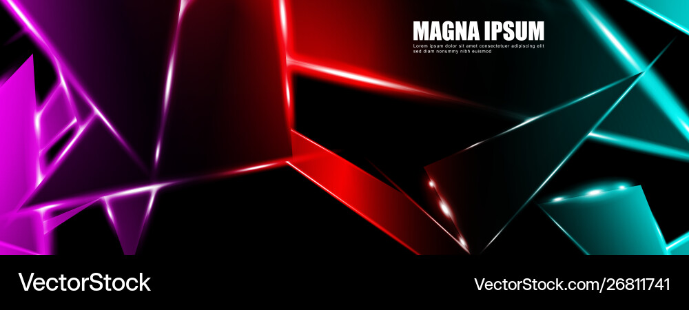 Background a luminous triangle shape design Background a luminous triangle shape design vector image
