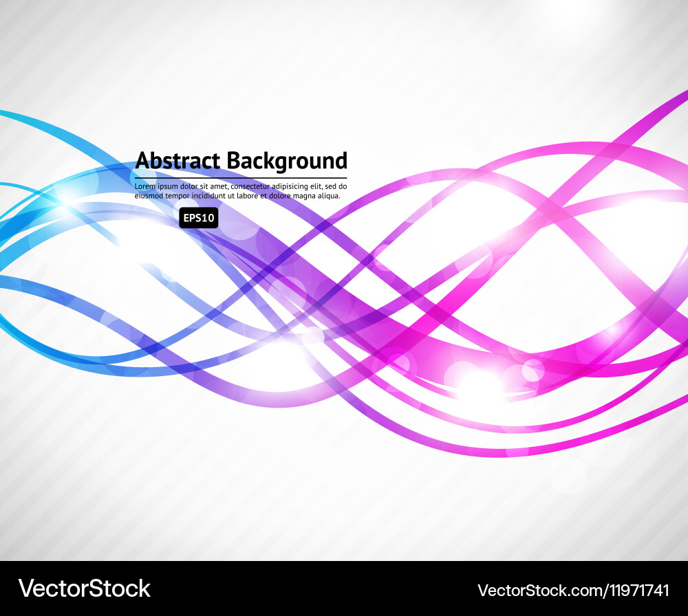 Dynamic Fluid Curves - Abstract Background vector image