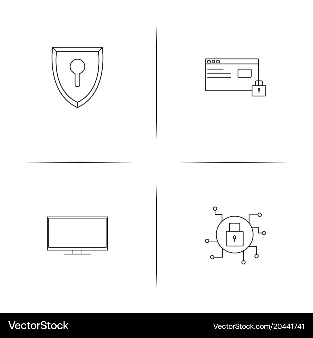 Einfache lineare Symbol-Setsimple vektorbild