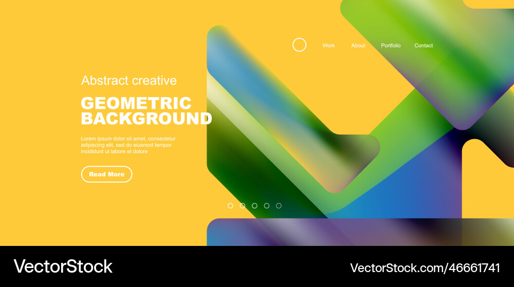 Fluid gradient triangles landing page background Fluid gradient triangles landing page background Vector Image