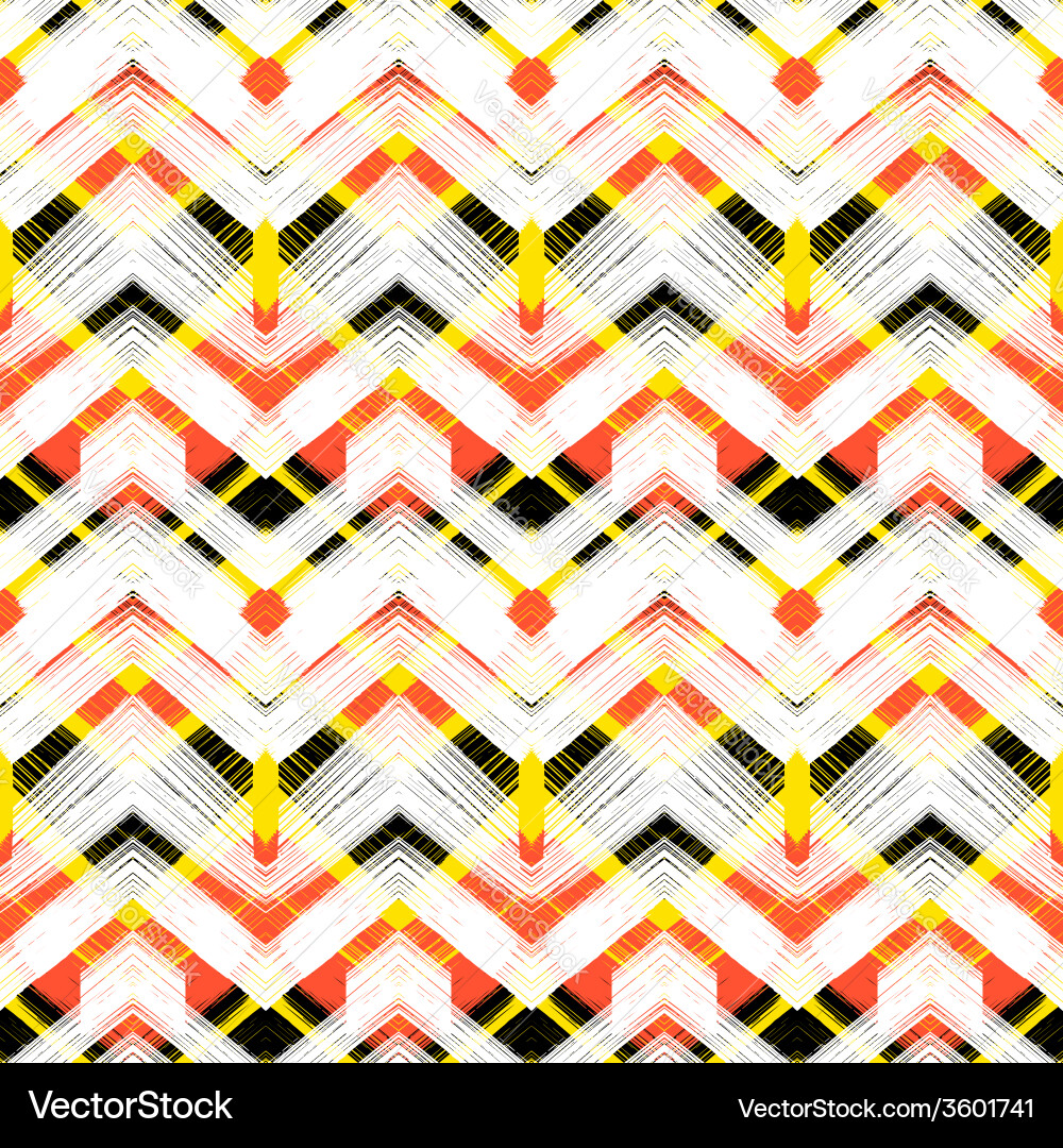 Multicolor Zigzag Pattern vector image