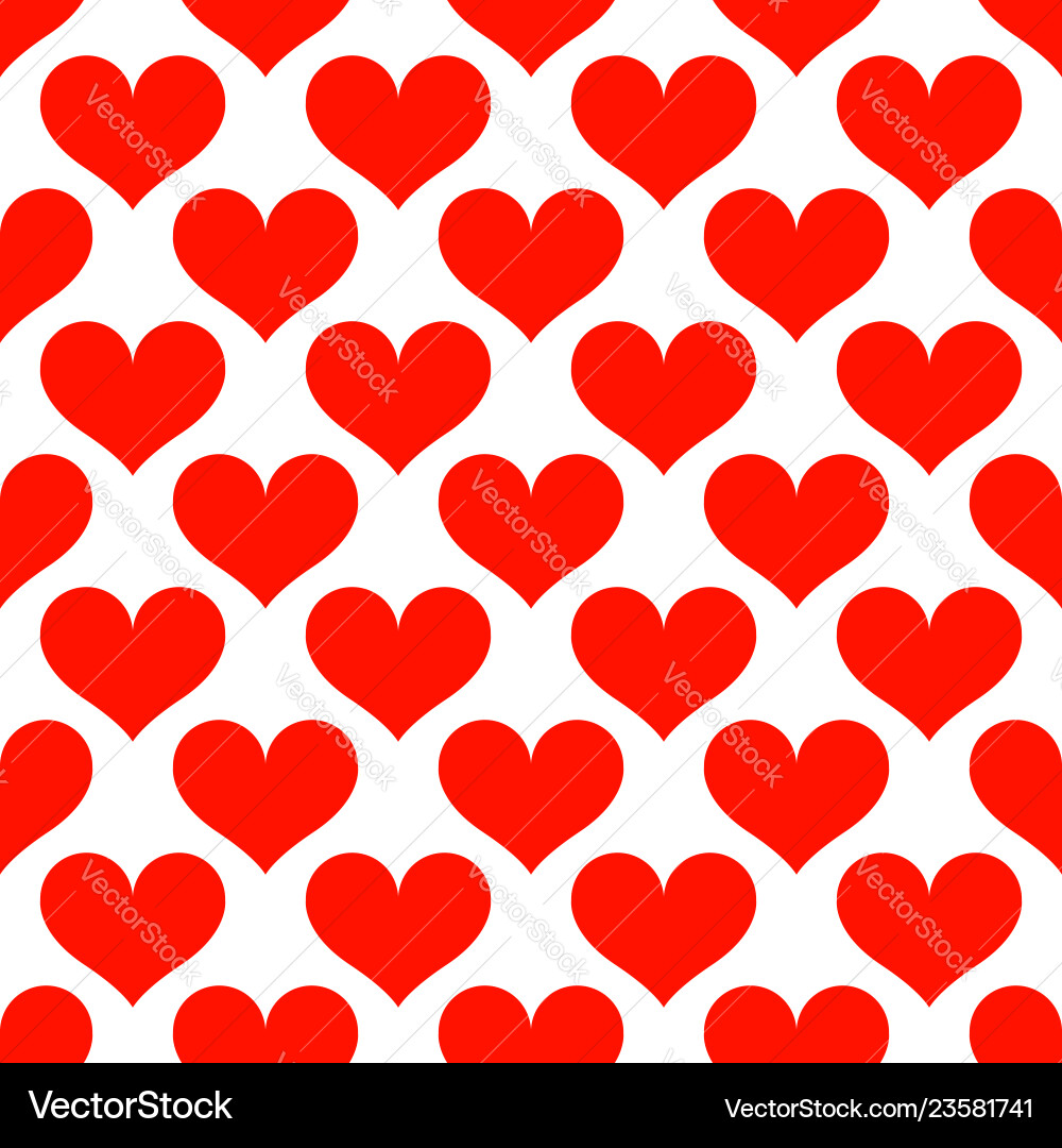 Pink Hearts Seamless Pattern Royalty Free Vector Image