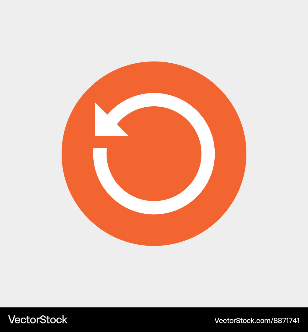 Repeat icon refresh symbol loop sign vector image