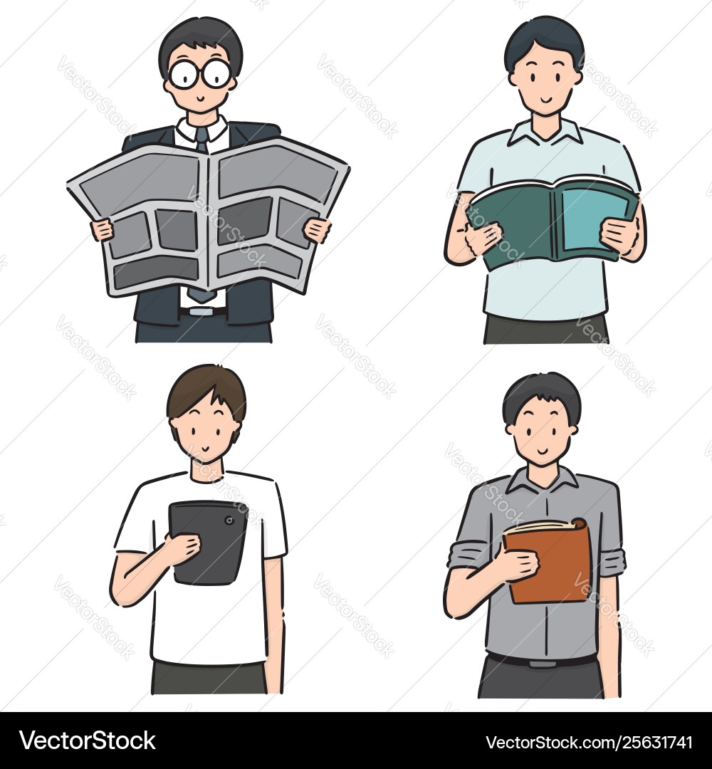 Set reader Set reader vector image