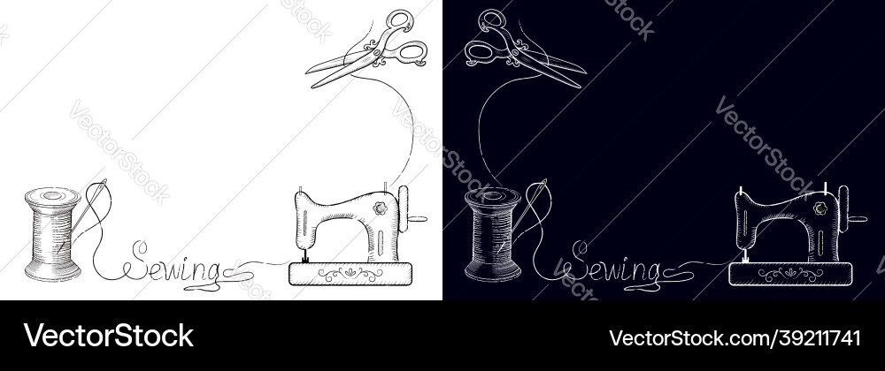 Two retro cards for advertising signs of fashion Two retro cards for advertising signs of fashion vector image