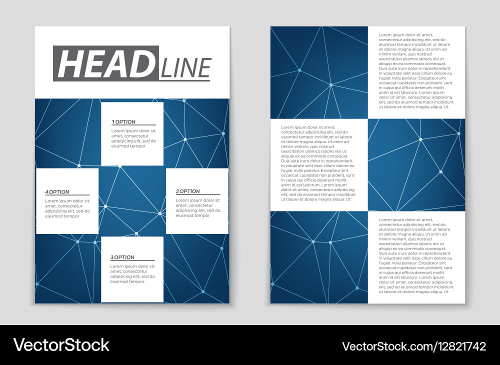 Abstract layout background set for art vector image