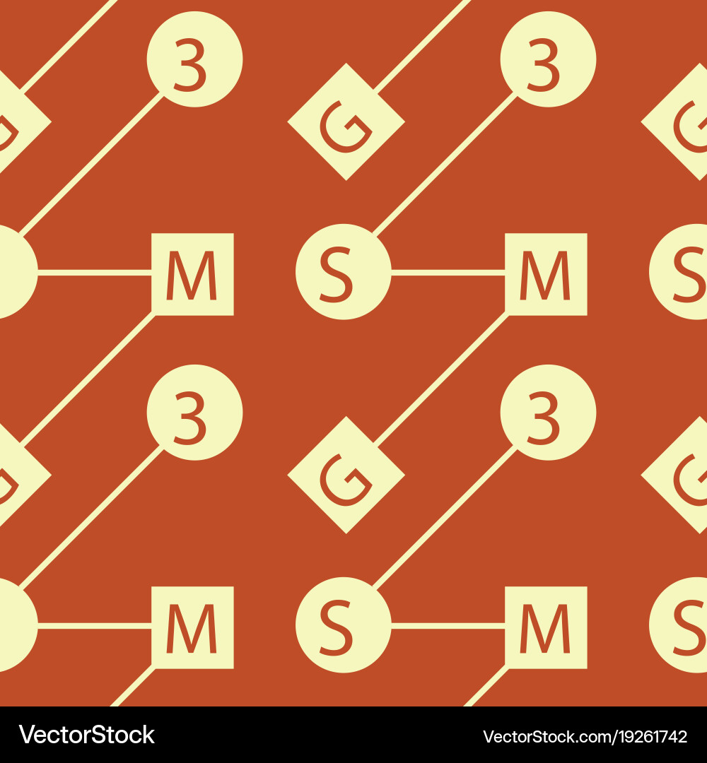 Abstract system typography coded seamless pattern Vector Image