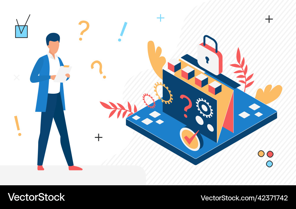 Concept of protecting websites from attacks Concept of protecting websites from attacks vector image
