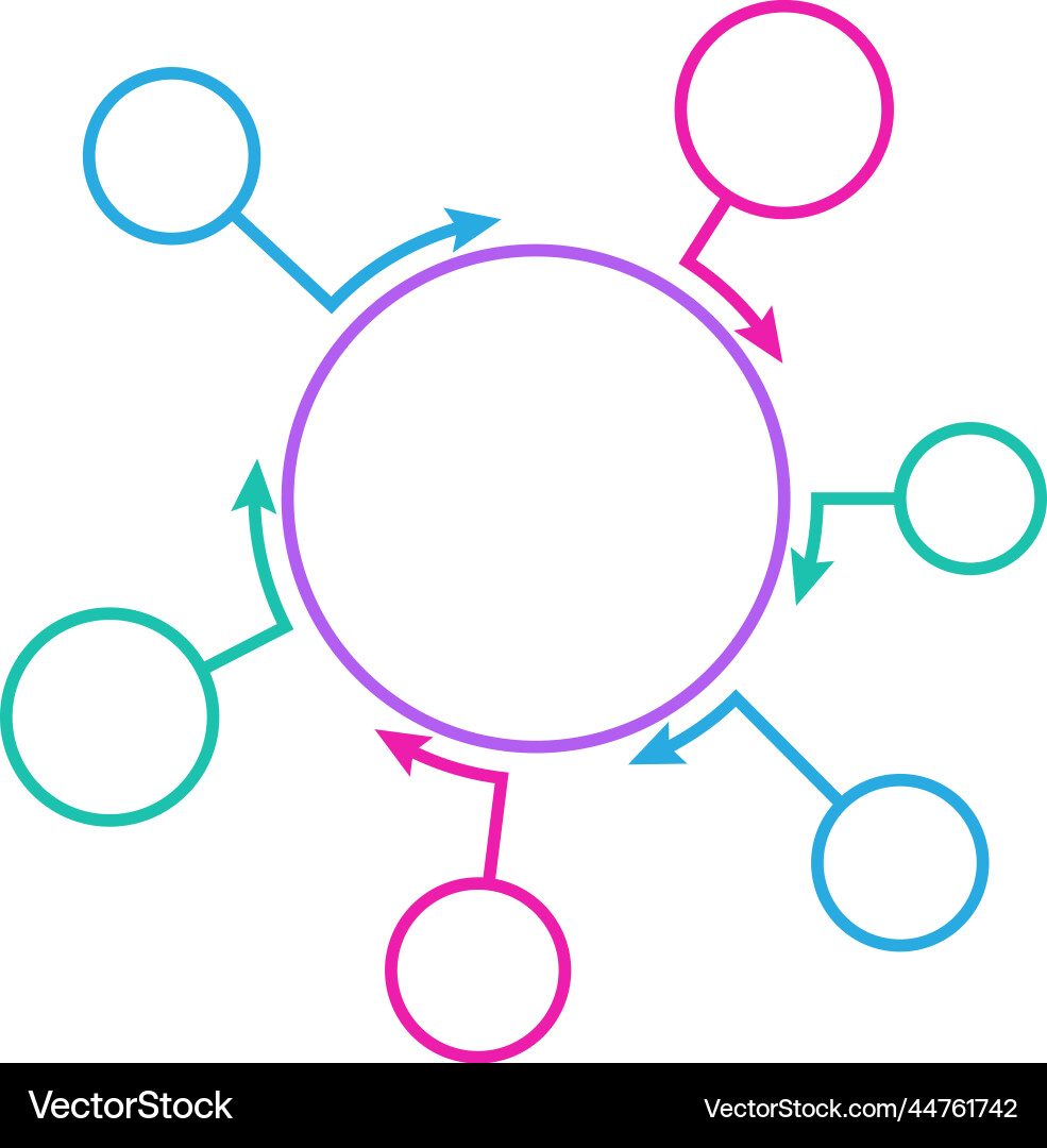 Data diagram color circles infographic frame Data diagram color circles infographic frame vector image