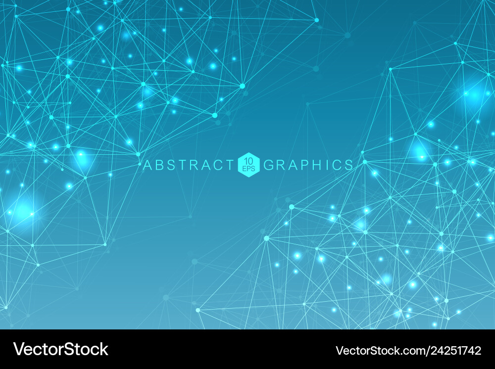 Geometric abstract background with connected line Geometric abstract background with connected line vector image