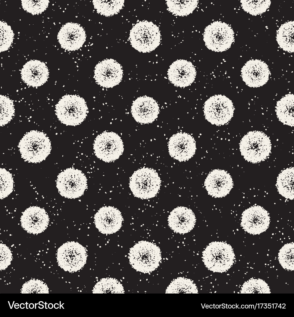 Grungy pattern with scattered circle shapes Vector Image