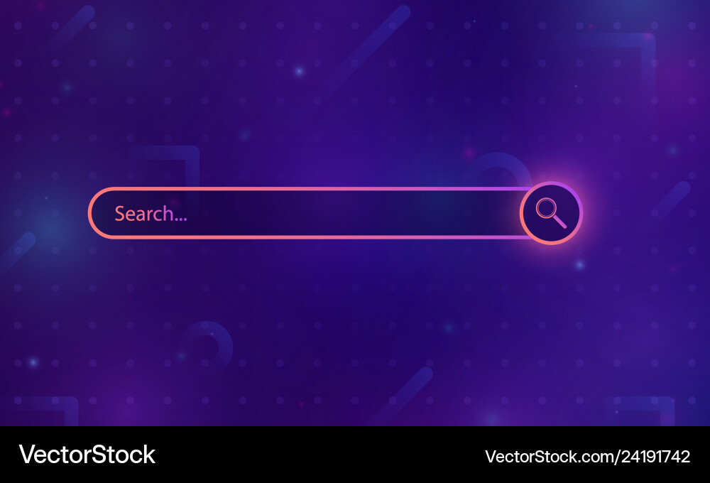 Web Search Input Field Vector Image