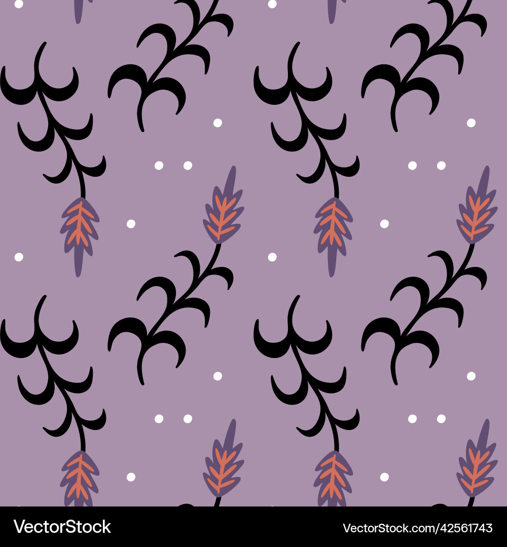 A botanical seamless pattern A botanical seamless pattern vector image
