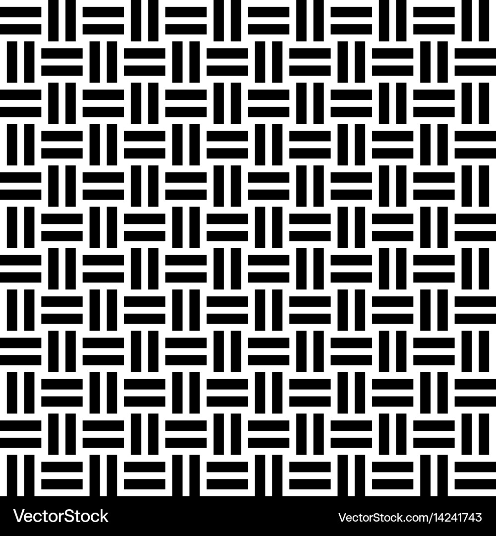 Black and White Checkered Pattern vector image