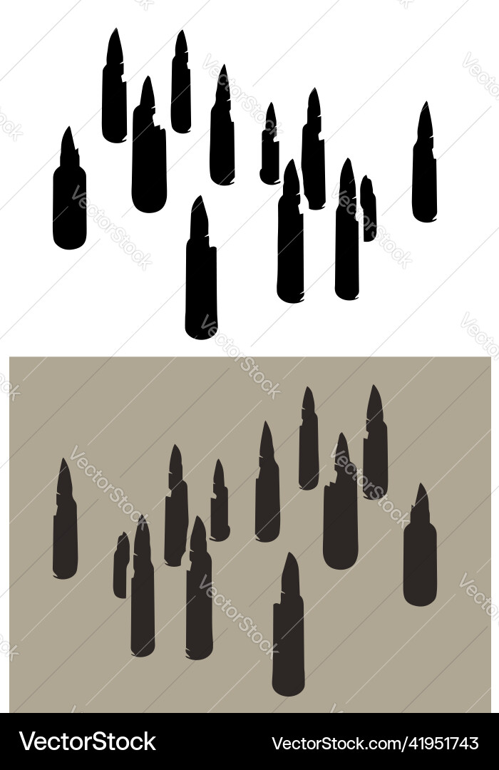 Bullets set vector image