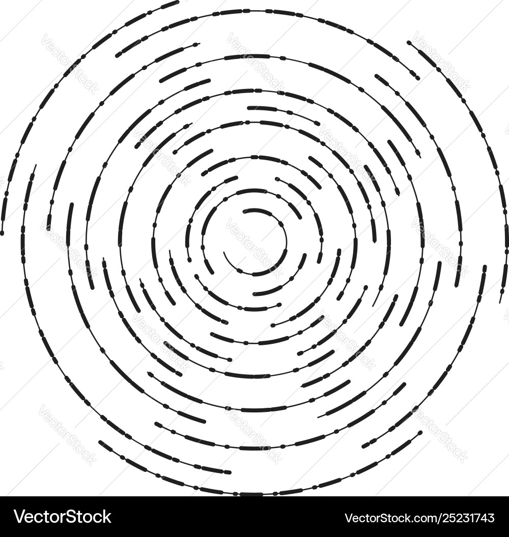 Concentric Ripple Circles - Abstract Pattern vector image