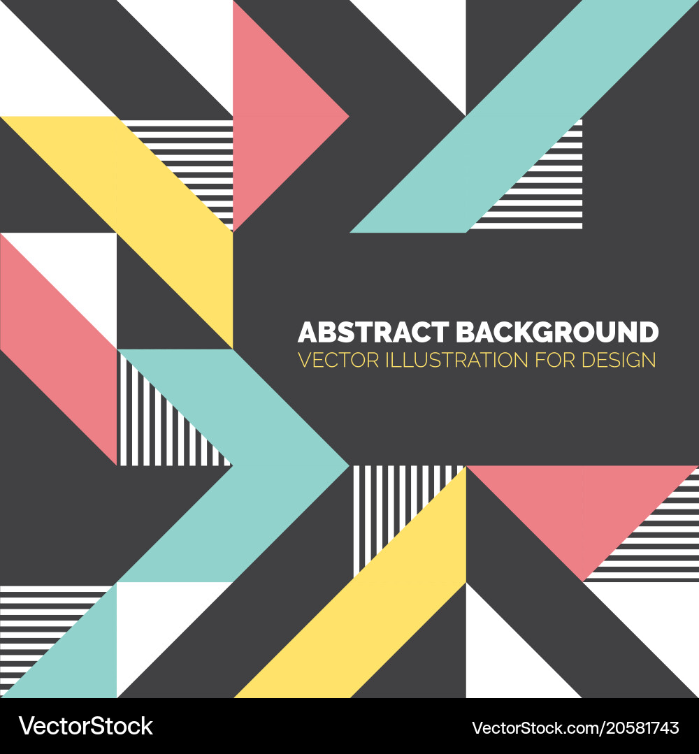 Modern background with triangles and lines vector image