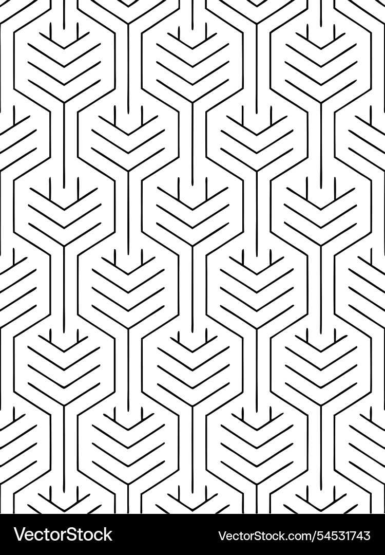 Seamless abstract line pattern for textiles Vector Image