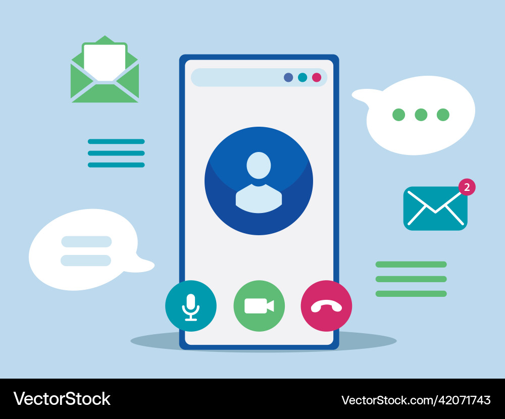 User profile for communicationvideo call working User profile for communicationvideo call working vector image