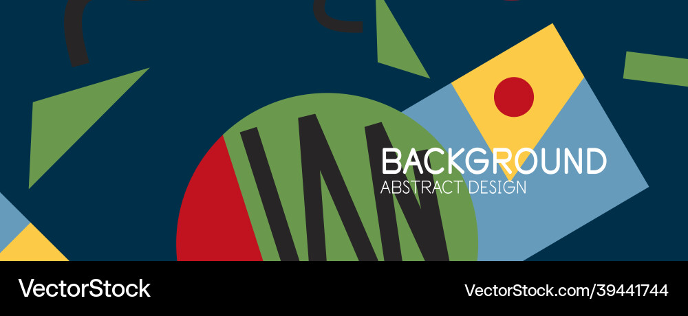 Abstract background blocks lines triangles Vector Image